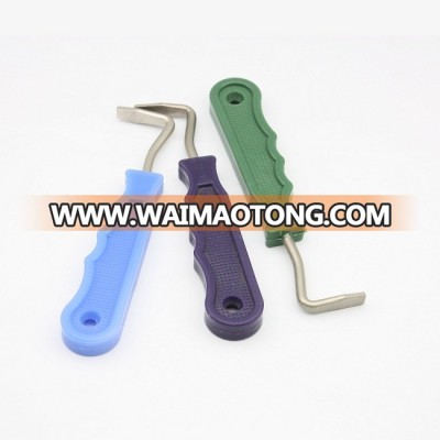 Metal Hoof Pick with EZ Grip Poly Handle for hoof trimming