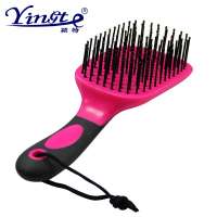 Factory Wholesale High Quality Non-slip Handle Horse Grooming Tool Horse Grooming Brushes Products