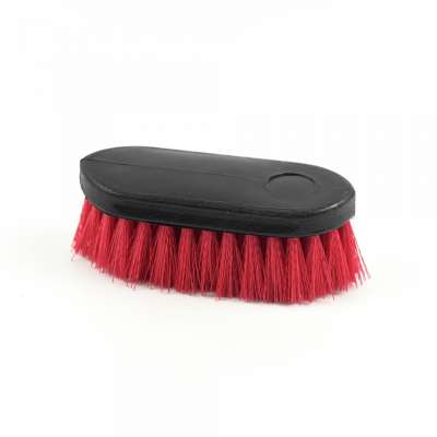 High quality plastic horse grooming brush with black handle