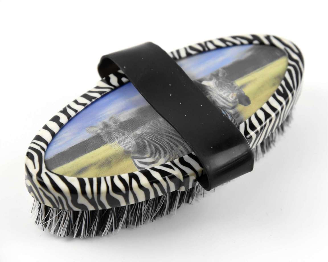 Update! horse body brush with 3D image zebra pattern